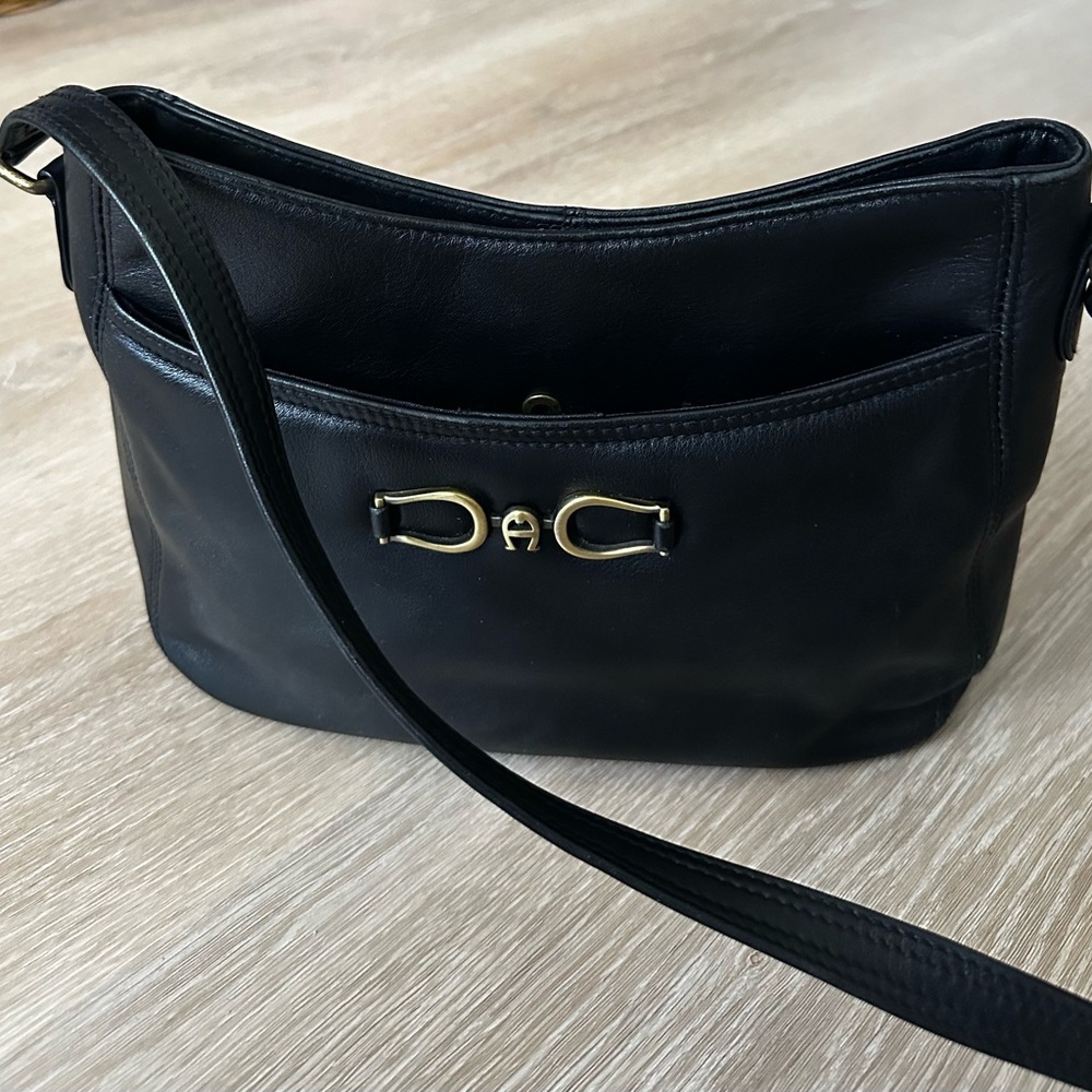 Etienne Aigner Black Shoulder Bag